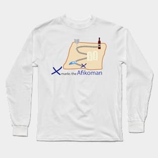 X marks the Afikoman Long Sleeve T-Shirt